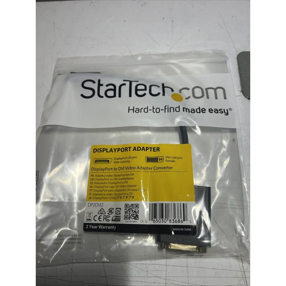 Lot of 22 Brand New Startech DisplayPort to DVI Adapter (DP2DVI2).